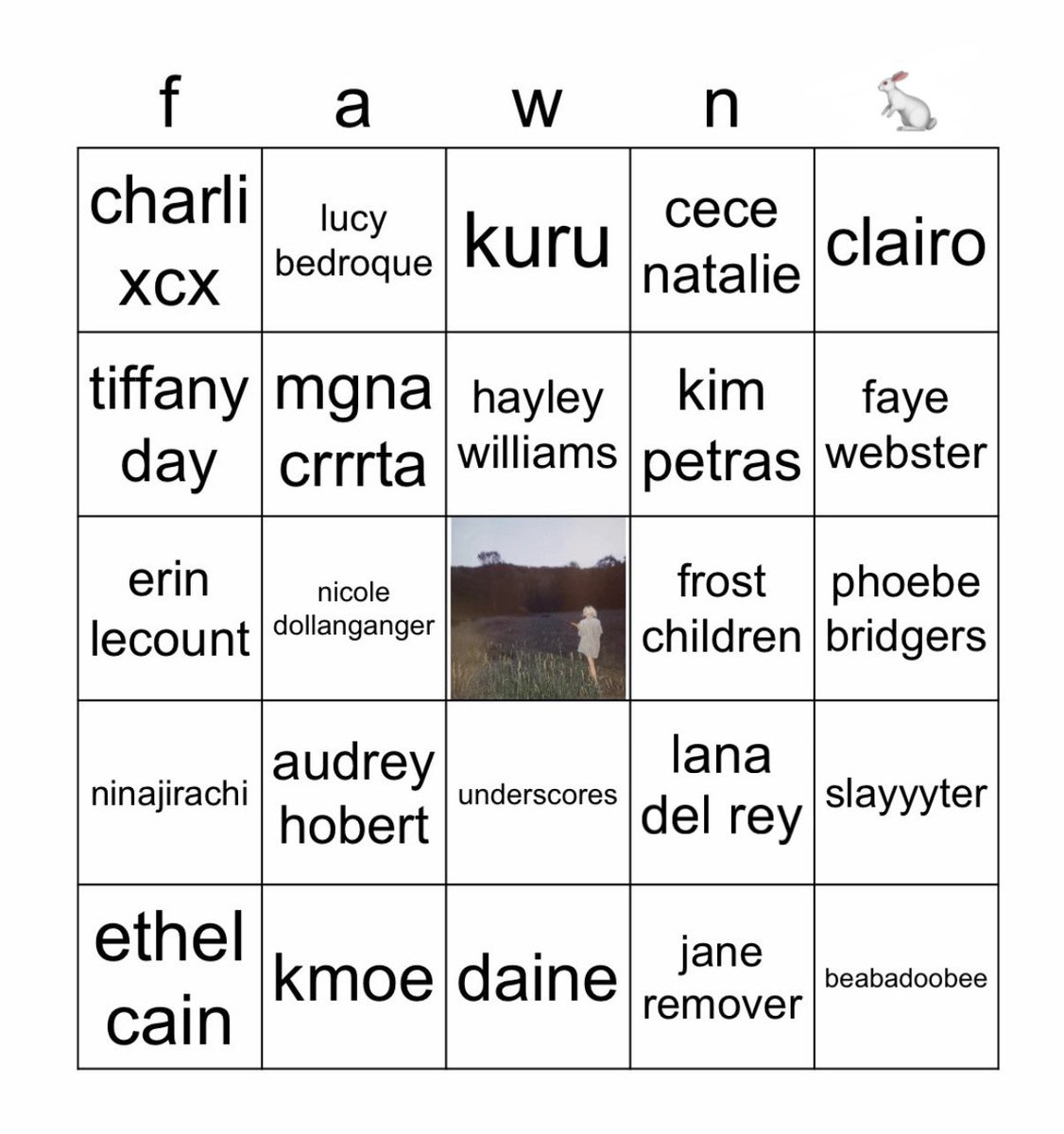 endlessawe's tweet photo. fawn bingo !!!! https://t.co/1lFeC4NFqB