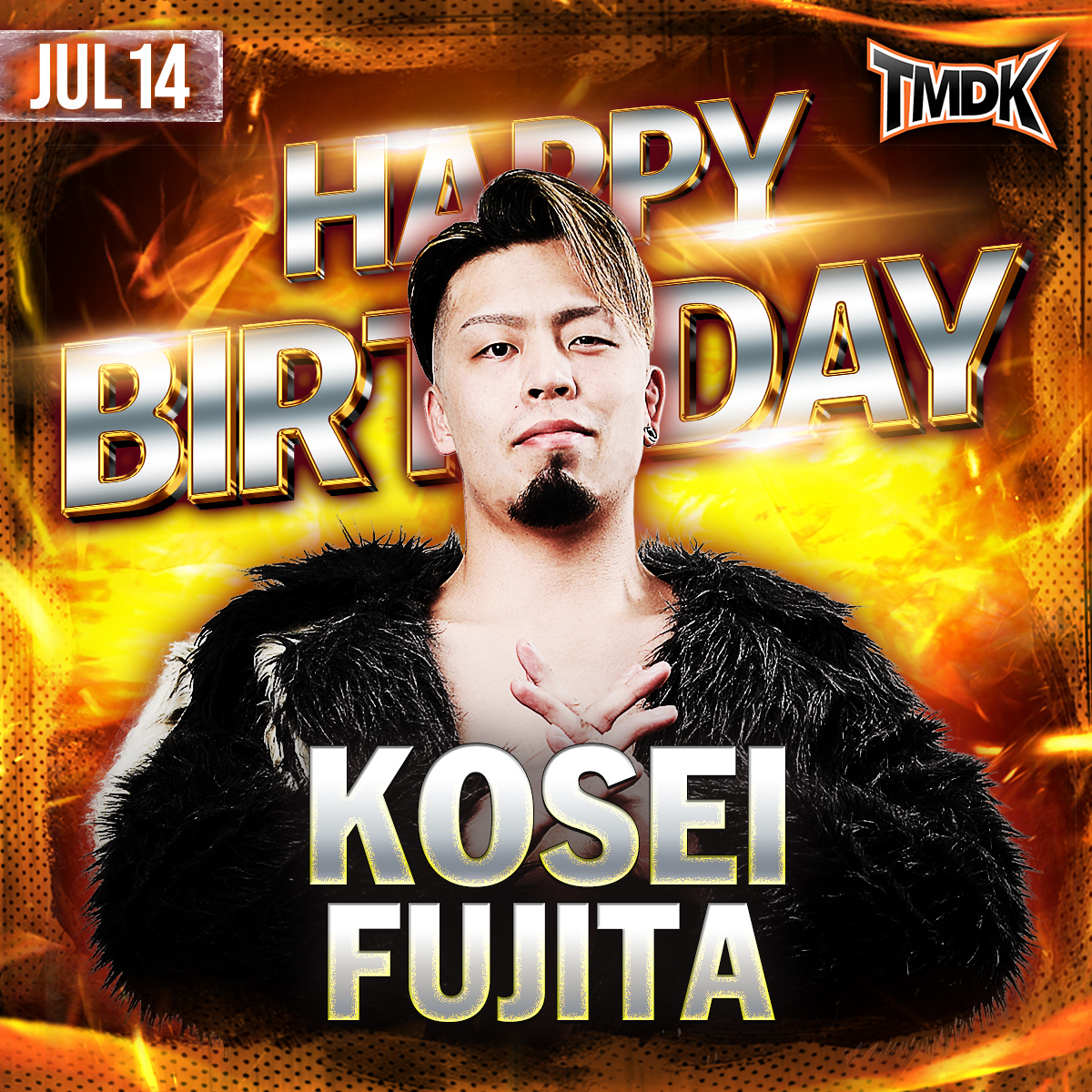 njpwworld's tweet photo. 🎂HAPPY BIRTHDAY🎂Kosei Fujita✨

📅7月14日は TMDK 藤田晃生 の誕生日✨

#njpwworld #HBD https://t.co/ww4X039tkE