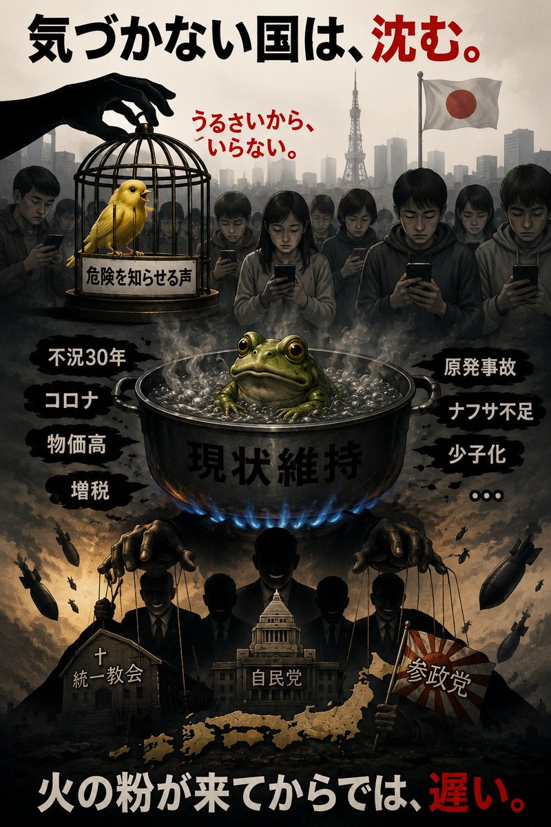 uyhjtgre's tweet photo. いや、その国を作ったのは、何も変えようとしなかった私たち自身ではありませんか。
実に、おめでたい民族です。 https://t.co/bjwzrFmory