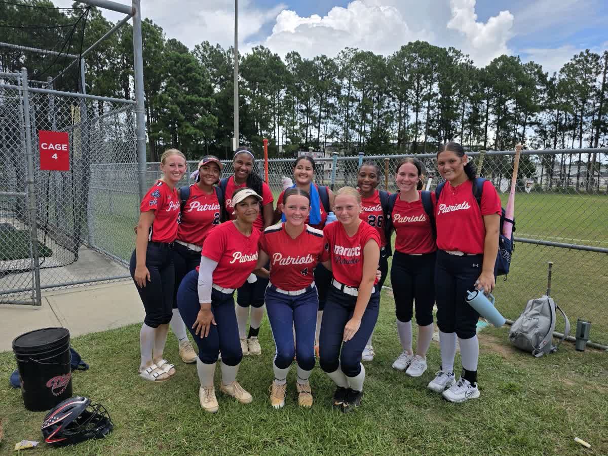 MarucciPatsGC's tweet photo. A fun weekend in Biloxi for our 18u girls where most are about to head off to college! 
Autumn Rocker (2027) @AutumnRocker15 and Kennedy Jones (Huntingdon College) @kenntayy_ led the way at the plate both hitting .444. Rocker also had 2 homeruns and 6 RBIs and Jones had 2 doubles. 
Anna Grace Hollinger (USSU commit) led the way in the circle with 13IP, .947 WHIP, .191 BAA and 12 K’s. 
Great job ladies! #maruccipatriots @CoachCasey_HC @CiaraHanson_