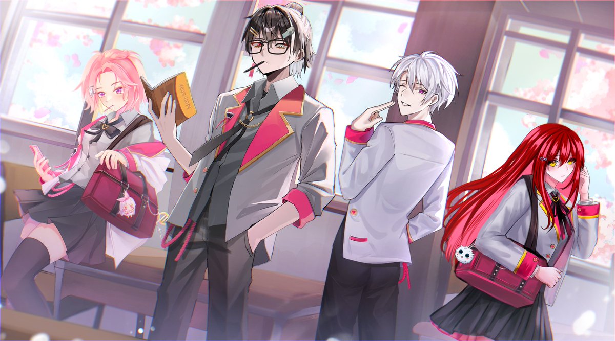 lyfiia_miuri's tweet photo. OC Collab with a school theme❣️❣️ Outfit design by rei
left - right pict :
@lyfiia_miuri @Reitanuki_ @AkaeharaZea @nekomaru_chii
#illustration #collabart #originalcharacters https://t.co/Cl2M9N66GE