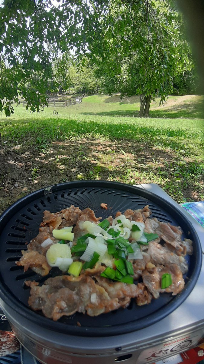 murahit's tweet photo. 暑いので、外で焼き肉〜。 https://t.co/qEHGDl0wY2