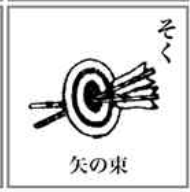 net_tencho's tweet photo. 江戸時代、文字の読めない人でもお経を唱えられるように絵文字版の「絵心経（えしんぎょう）」というものがあったそうです。いくつかバリエーションがあるようですが、「そく」という音に「的に矢が二本あたっている」絵文字が割り当てられているのが印象的でした😮
 https://t.co/gsk5omn5l0 https://t.co/hDM0XAGjqW