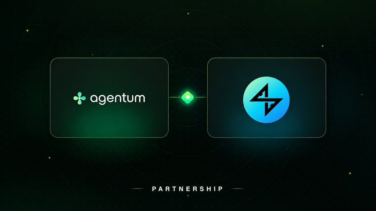 Agentum_space's tweet photo. Agentum 🤝 Sumplus

We’re teaming up with @SumPlusReal to push forward what AI agents can actually *do* onchain.

Agentum brings the onchain rails for agentic commerce — where AI agents can execute tasks, coordinate, and settle value trustlessly.

Sumplus is building the composable financial stack for AI agents, with a vision to make financial capabilities secure, callable, and easy for agents to use — so AI can not only reason about capital, but also act on it safely onchain.

Put together, this starts to feel like a real economy:
agents finding opportunities, using tools, moving capital, and getting paid — all onchain.

Not just smarter agents.
More capable ones.