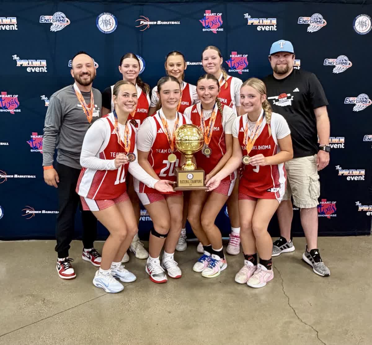 TeamOKGirlsBB's tweet photo. Our 16U Red became Super 64 National Champions in the South Carolina Division!
Very hard working group who plays a great brand of basketball 🔥
@coachjvick1 @abovelinehoops @girlzprepreport @PGHOklahoma @_gussanchez @wags1415 https://t.co/jdf9dwYY9X