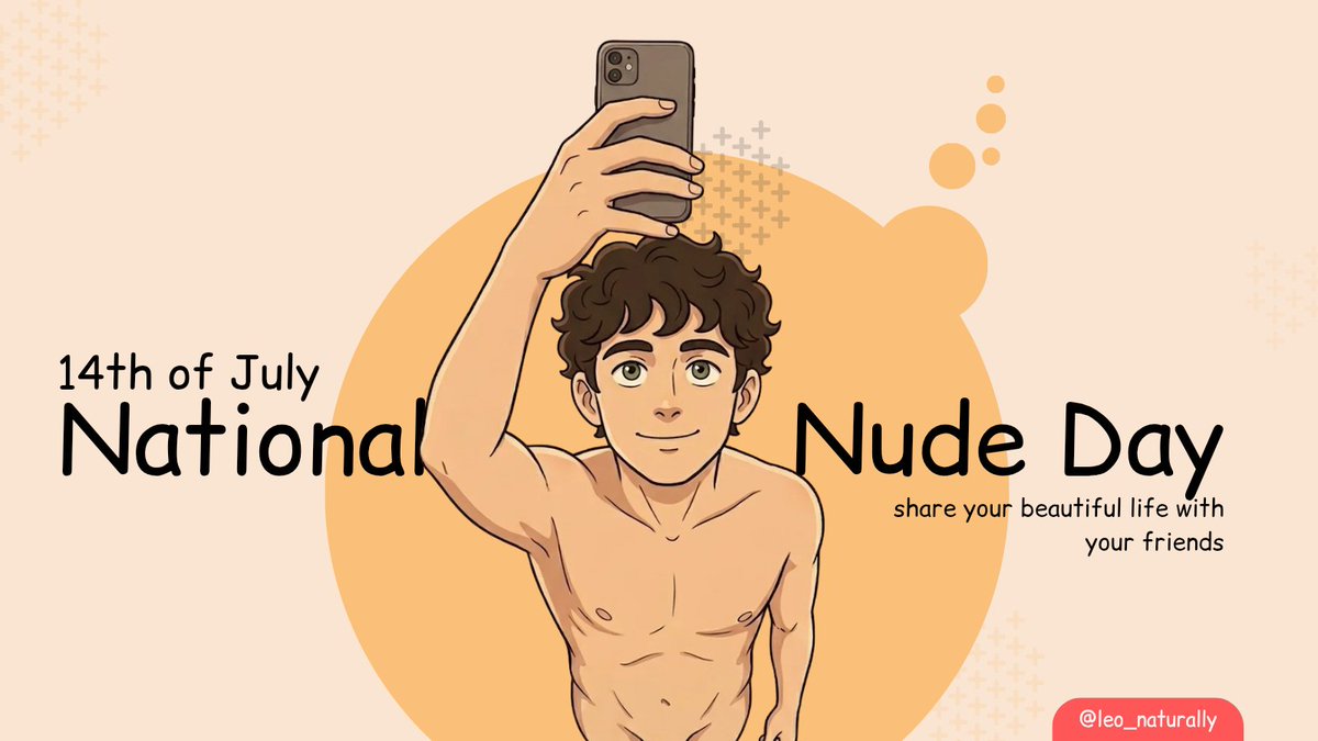 Leo_naturally's tweet photo. Today, July 14th, we celebrate National Nude Day. 
What is the true meaning behind this day, and why is it so important in today's world? 
​For many, nudity remains a taboo subject, associated strictly with intimacy. However, National Nude Day, which originated in the 1970s in the US and is now celebrated globally, has a completely different, profound purpose. It is a day that reminds us to return to nature, embrace simplicity, and, above all, practice complete self-acceptance.
​
What does this day mean?
​National Nude Day is a celebration of authenticity. It means shedding not only our clothes but also our social masks, expectations, and insecurities. It’s a moment to celebrate the body exactly as it is – without filters, alterations, or judgment. ​In slow-life philosophy and naturism, nudity is a state of natural freedom. It allows us to literally feel the world around us: the breeze, the warmth of the sun, or water droplets on our skin, without the barriers we put up every day.
​
Why is this celebration important?
- ​Body Positivity: We live in an era of unrealistic beauty standards shaped by social media. This day reminds us that every body is beautiful, functional, and worthy of respect. Nudity is a great equalizer – without expensive clothes or brands, we are all just human.
- ​Mental Health & Mindfulness: Dropping your clothes in a safe environment (at home, in a garden, or on a quiet beach) helps calm the mind, ground yourself, and feel a deep connection with nature. It’s a form of reset from a fast-paced world.
- ​Breaking the Taboo: It educates us that natural nudity is pure, innocent, and healthy. It helps build a wholesome relationship with our own bodies.

​Celebrate this day on your own terms – sometimes all it takes is a moment of relaxation without clothes after waking up, walking barefoot on the grass, or taking a long, peaceful bath.

​I wish you all the courage to be fully yourself today and to discover this beautiful, natural freedom! 
#nationalnudeday #naturism