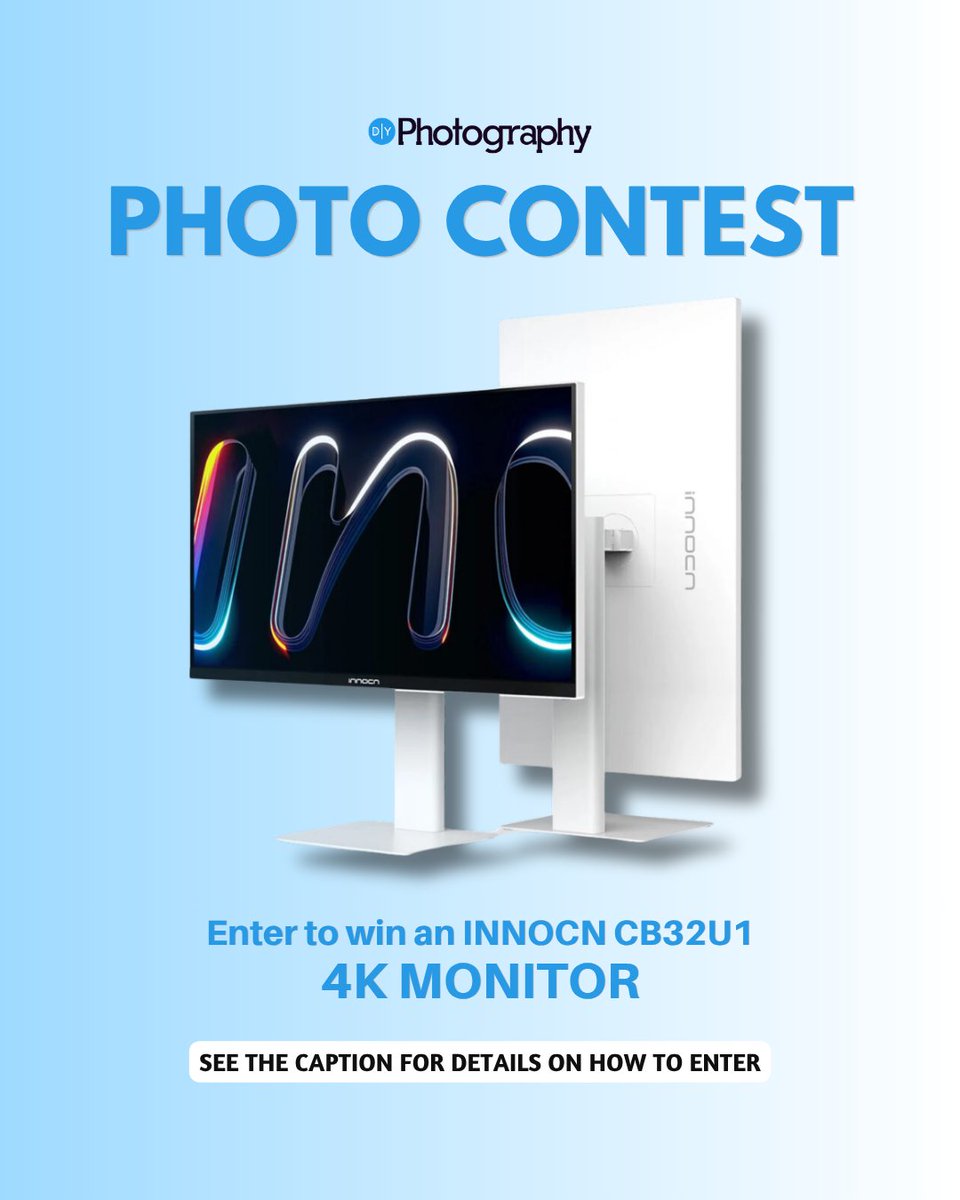 diyphotography's tweet photo. Win 1 of 5 color-accurate 4K monitors! 🖥️✨

We’ve teamed up with INNOCN for a massive photo contest. The theme is COLOR: show us your best storytelling shot. Open to all levels!

🚫 Rule: No black-and-white or selective coloring. ⏳

Deadline: July 28, 2026

How to enter: https://t.co/1Ijkwvlr6W