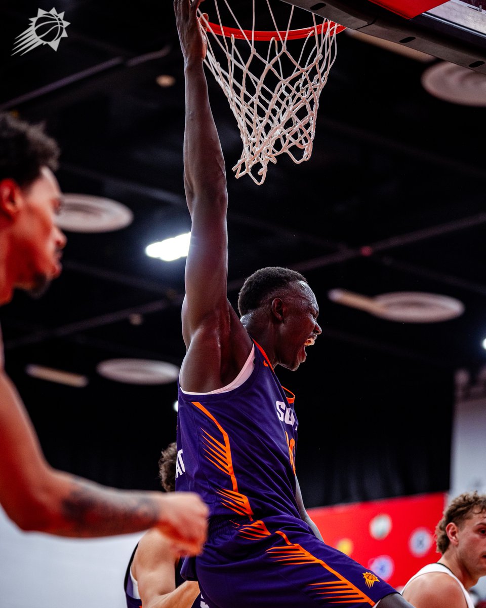 Suns's tweet photo. 21 PTS | 10 REB | 2 AST | 4 BLK | 1 STL

Three straight double-doubles for Man Man in Summer League 😤 https://t.co/lYrDQiG8Rk