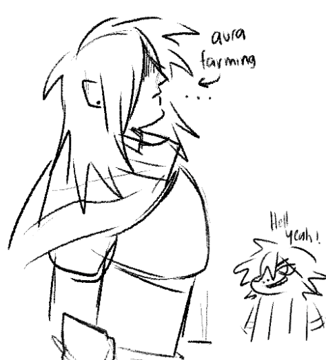 tazvna's tweet photo. kris warmups bc theyre my favorite weirdo #deltarune https://t.co/uKJkmVugF4