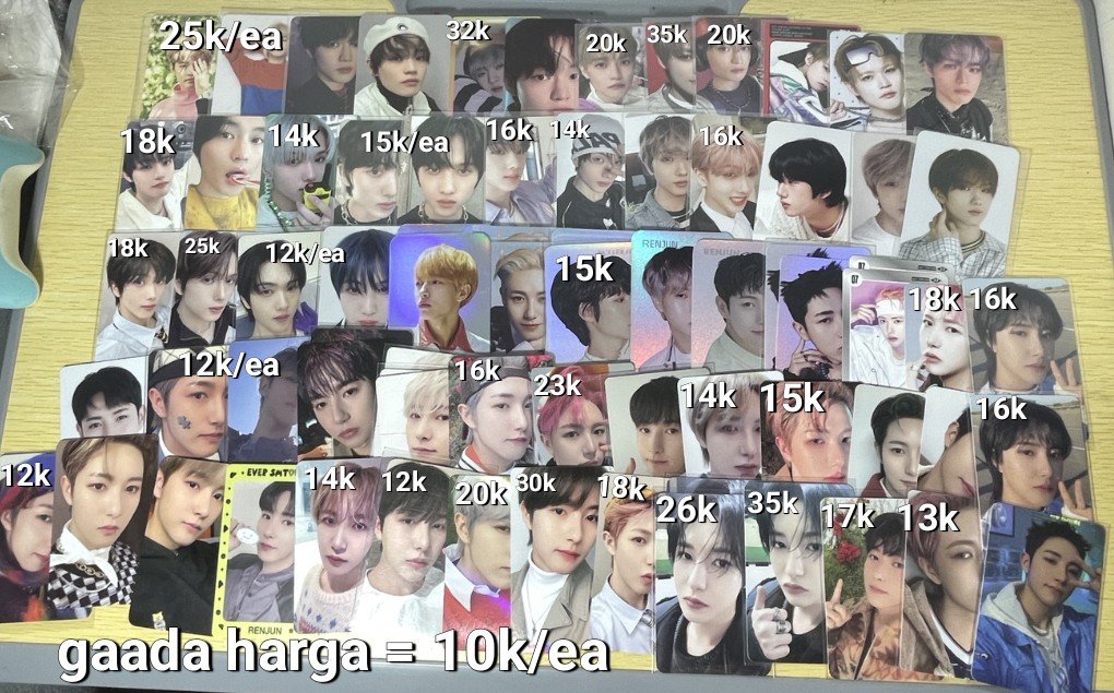 peiasthree's tweet photo. CLEARANCE SALE AAB NCT 
[1/2]

🏠 Depok
❌️ pack + adm
❌️ each (BULK ONLY)

‼️JANGAN DIJADIKAN PATOKAN ‼️

NO CONDI, condi hanya untuk barang damage

T. Wts aab nct dream 127 wayv wish  jeno jaemin haechan renjun mark chenle jisung taeyong doyoung jungwoo riku https://t.co/PyTOarsKv3