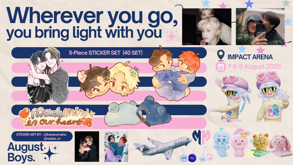soulkkey's tweet photo. # giveaway August Boys ₍ᐢɞ̴̶̷   ̫  ɞ̴̶̷ᐢ₎ ❤︎⁠ ( ͡•. •. ͡ ) ˙⋆✮⋆˚࿔

★ #NCTJNJM_FANMEETING_TOUR ☆

⋆｡°✩ STICKER SET for Markmin shippers 🐯🐰 ✩ °｡⋆

🗓 7 - 8 - 9 Aug 2026

♡ rt + show this tweet

Thank you for always supporting both of them. 
It truly means a lot. (*ᴗ͈ˬᴗ͈)ꕤ*.ﾟ

#NCTJNJM_FANMEETING_TOUR_DUALITY