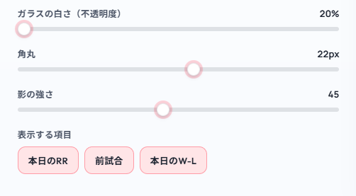 jp_valorant's tweet photo. \\ 配信ランクオーバレイ アップデート //

✅「前試合」のポイントが表示できるようになりました！
ページ下部の「表示する項目」から選べるようになっております！（デフォルトはOFF）

https://t.co/SHWxe3abJn

フィードバックをありがとうございます！🔥 https://t.co/MkHwYl9CGr