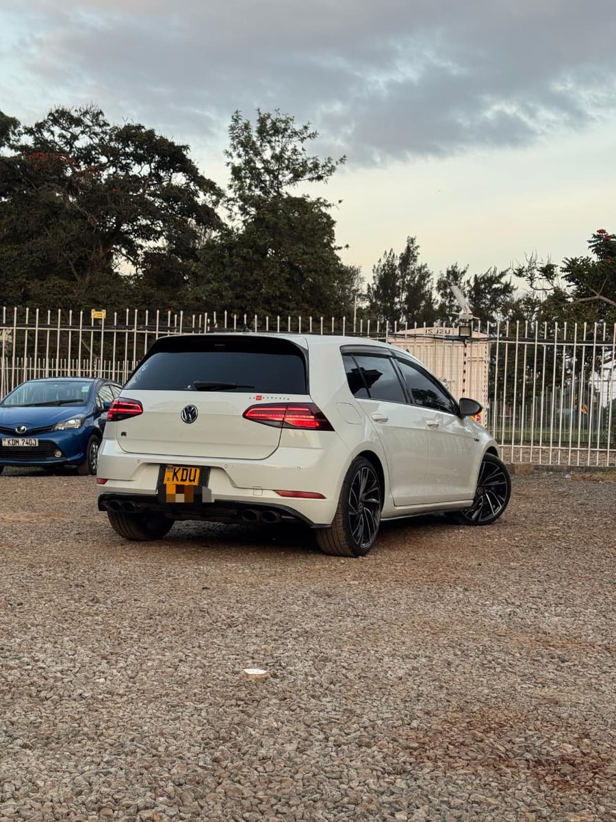 JaMtoka's tweet photo. - 2018 VW Golf R Mk7.5 🇩🇪
- KSh3.8 Million
- Fuel Tank: 55L
- 9-11km/litre
- Mileage: 43,885km
- Location: Nairobi 🇰🇪 (Kiambu Rd)
- +254733665551 (WhatsApp)
- michael@beyondtarmac.co.ke

- 2.0-litre 4-Cyl Turbocharged Petrol (EA888 Gen 3)
- 276bhp @ 5500-6200 rpm
- 380Nm @ 1800-5500 rpm
- 7 Speed DSG (DQ381)
- 4MOTION AWD with XDS Electronic Differential Locks Front and Rear

- 7 Airbags
- Adaptive Cruise Control
- Blind Spot Monitor
- Dynamic Chassis Control
- Front Assist
- Electronic Stability Control
- LED Daytime Running Lights
- Multi-Collision Braking System
- Rear Cross Traffic Alert
- Park Pilot

- MIIB2 Platform with 8" Touchscreen
- Android Auto and Apple CarPlay 
- 2X USB-A Ports
- 8 Speaker Audio System

- Aftermarket Alloy Rims
- Cutback Exhaust System
- Paint Protection Film
- Leather Seats