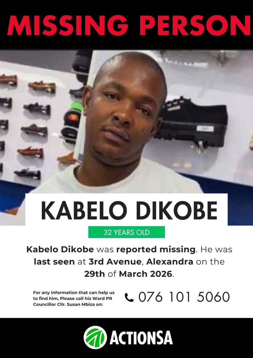 BennieSonamzi's tweet photo. He is still missing, please repost until he is found. https://t.co/SkCQqa2Dou