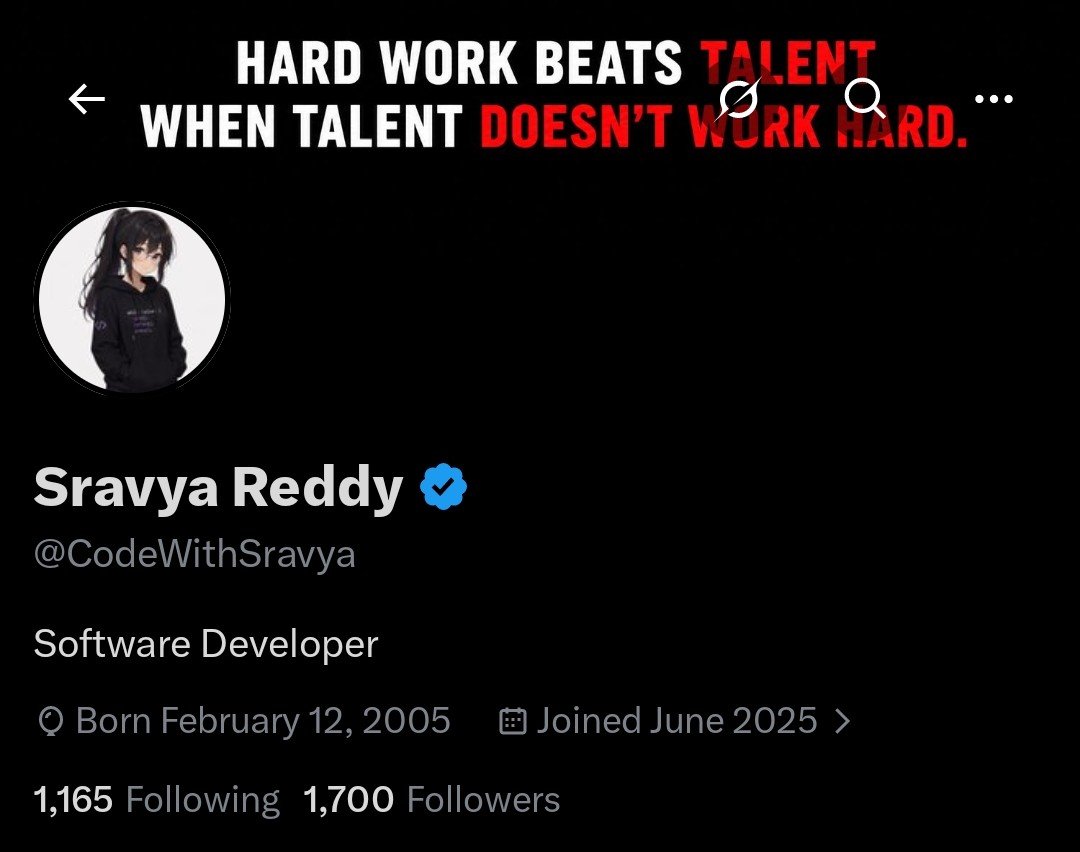 Sravya Reddy tweet media