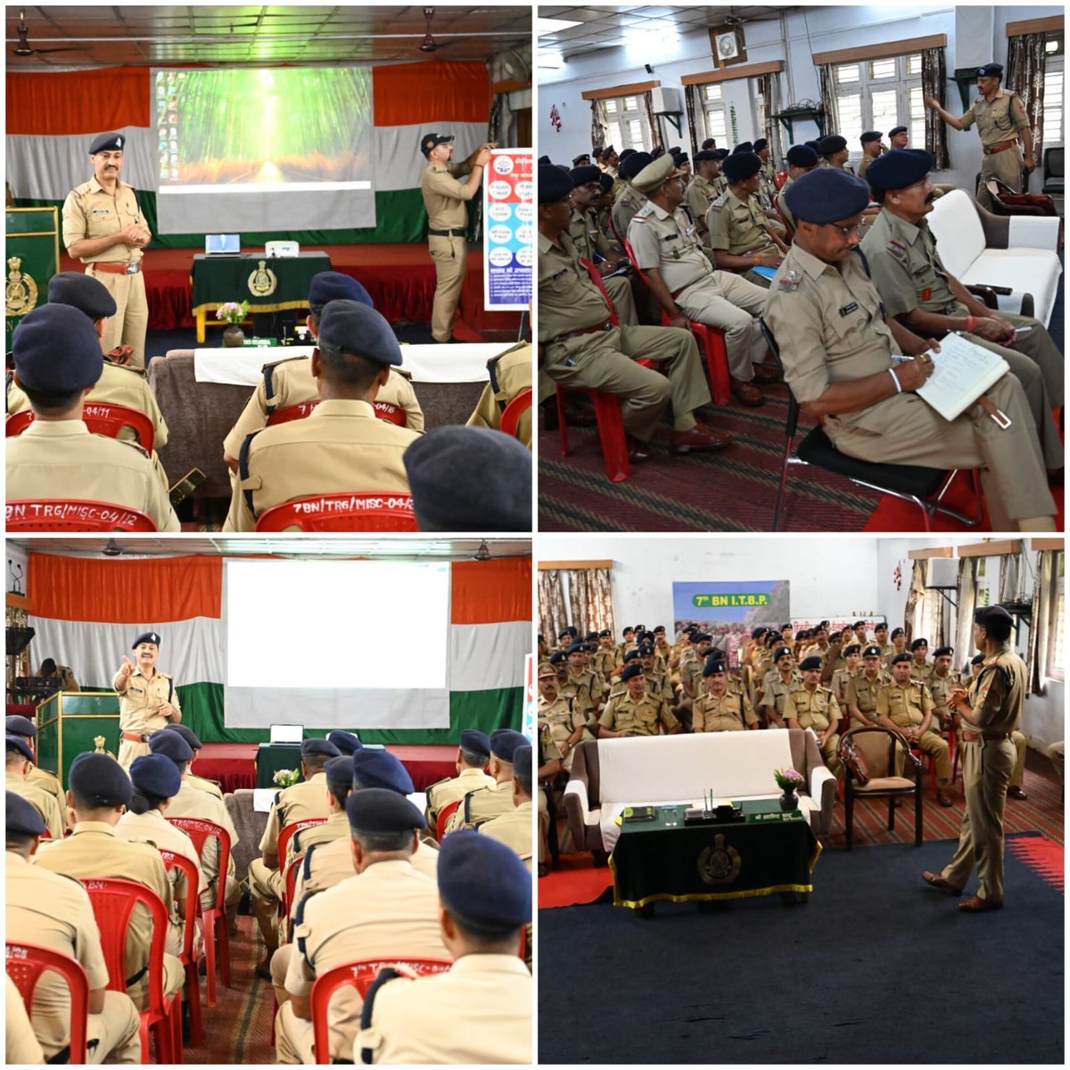 ITBP_official's tweet photo. A Cyber Crime Awareness &amp; Social Media Conduct session was organised at 7 Bn #ITBP, Mirthi. Experts from @uttarakhandcops conducted an interactive session on cyber safety, responsible social media use &amp; digital vigilance, equipping #Himveers to stay alert against cyber threats. https://t.co/SUtDdlakXT