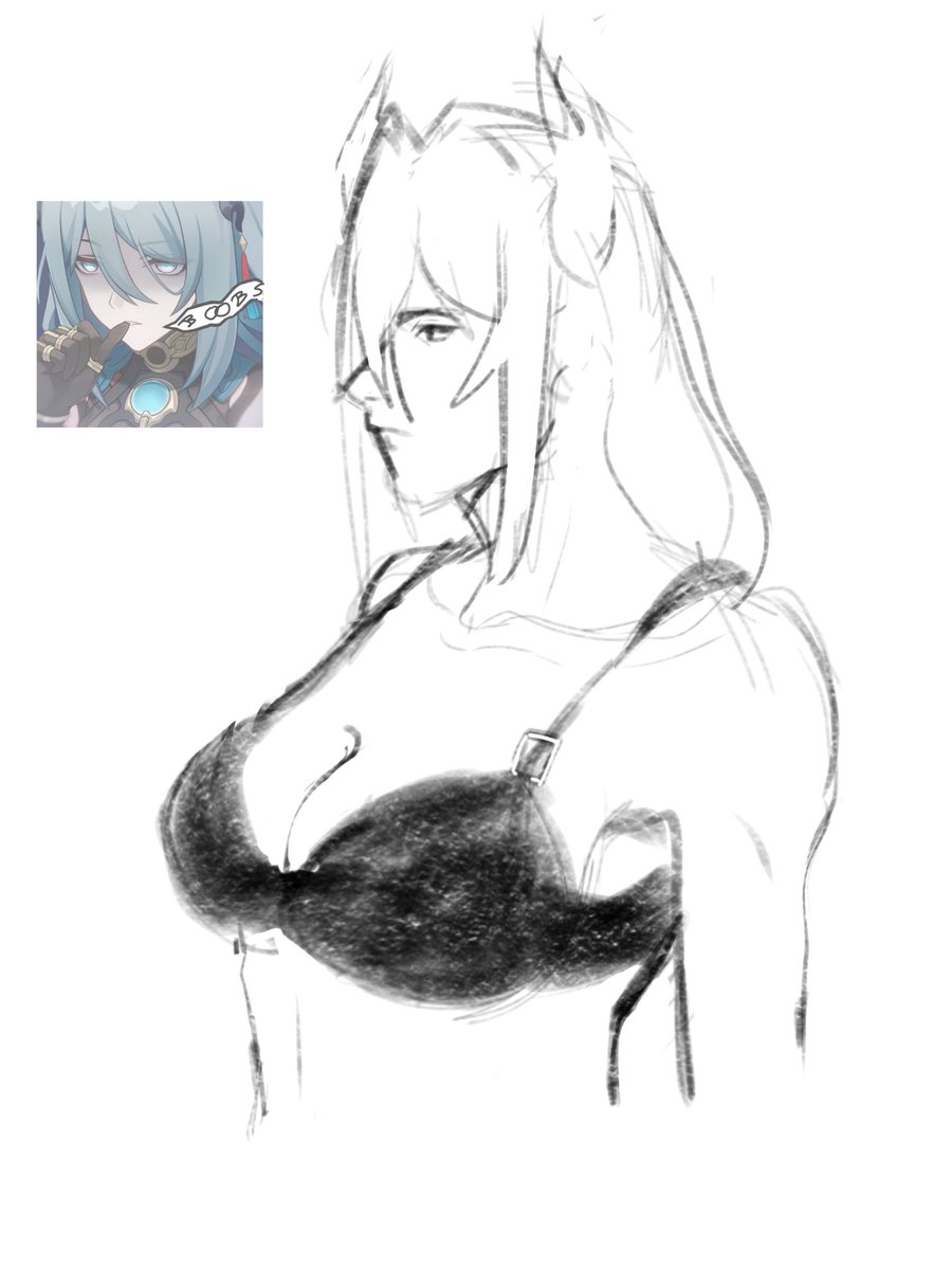 Hyutill's tweet photo. Missing the Xianzhou goatfu so Hanya doodle 🙁🙁🙁🙁
#HonkaiStarRail #Hanya https://t.co/9MAEuX4FRq