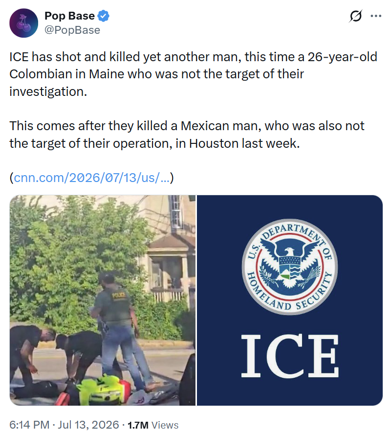 herotimeszero's tweet photo. I think we're finding out why ICE wears masks. https://t.co/WNBE9G4aJ0