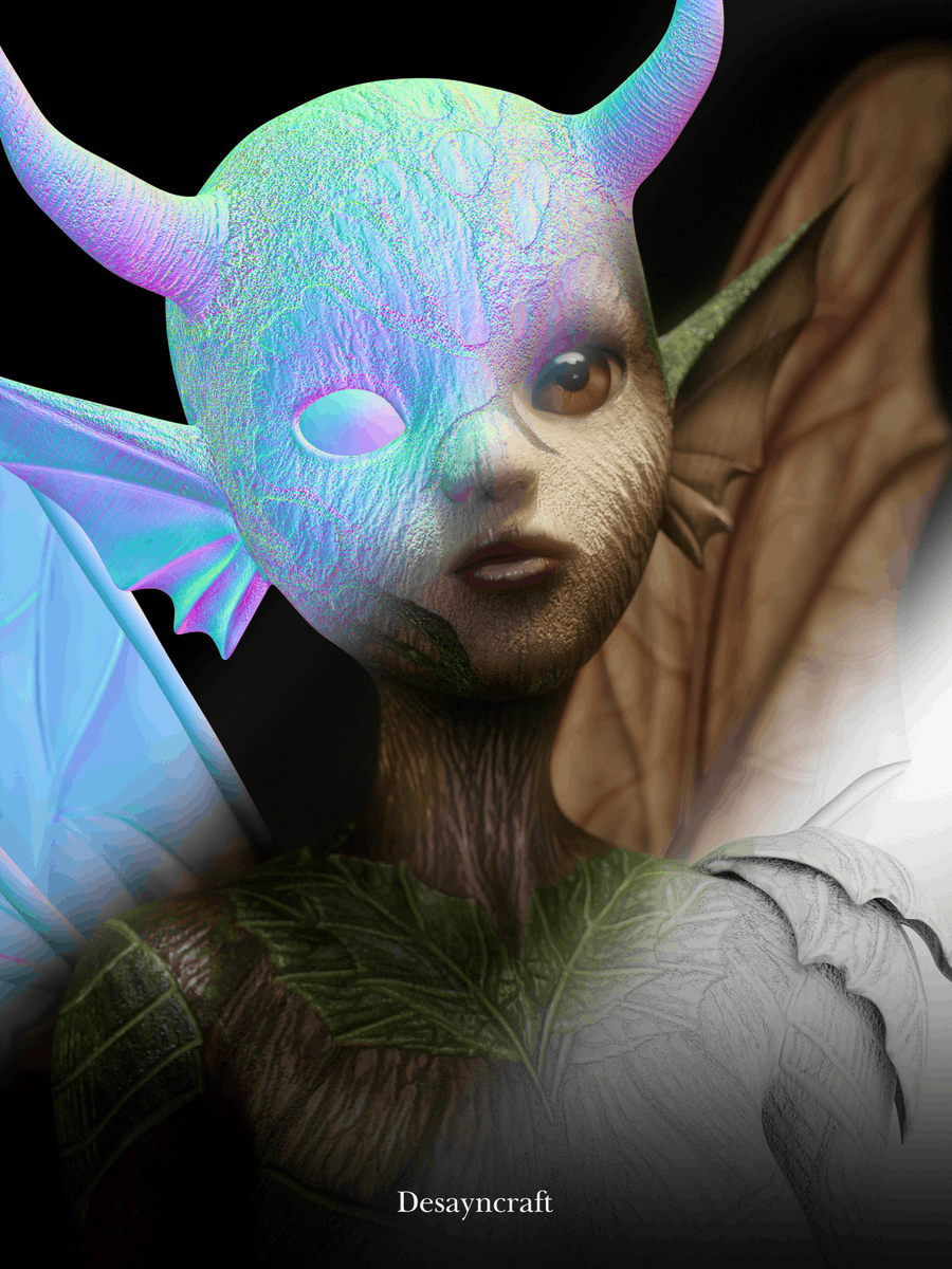desayncraft's tweet photo. Fantasy creature in progress. 🌿✨ Swipe through the sculpting journey,from the base sculpt to the final textured render. Which version do you prefer?
#3DArt #Blender #CharacterDesign #DigitalSculpt #CreatureDesign #3DArtist #CGArt https://t.co/FgX4VevGqr