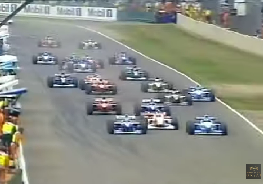 MsportXtra's tweet photo. #F1 #OnThisDay, July 14th 1996. Bad luck for @HillF1 at the #BritishGP, which was won by @27villeneuve  (@WilliamsF1 ), ahead of Gerhard Berger (Benetton) and @F1MikaHakkinen (@McLarenF1 ). https://t.co/G3hXmPW9o8 #MsportXtra @SilverstoneUK @frentzen_hh https://t.co/iL6NQVjpXF