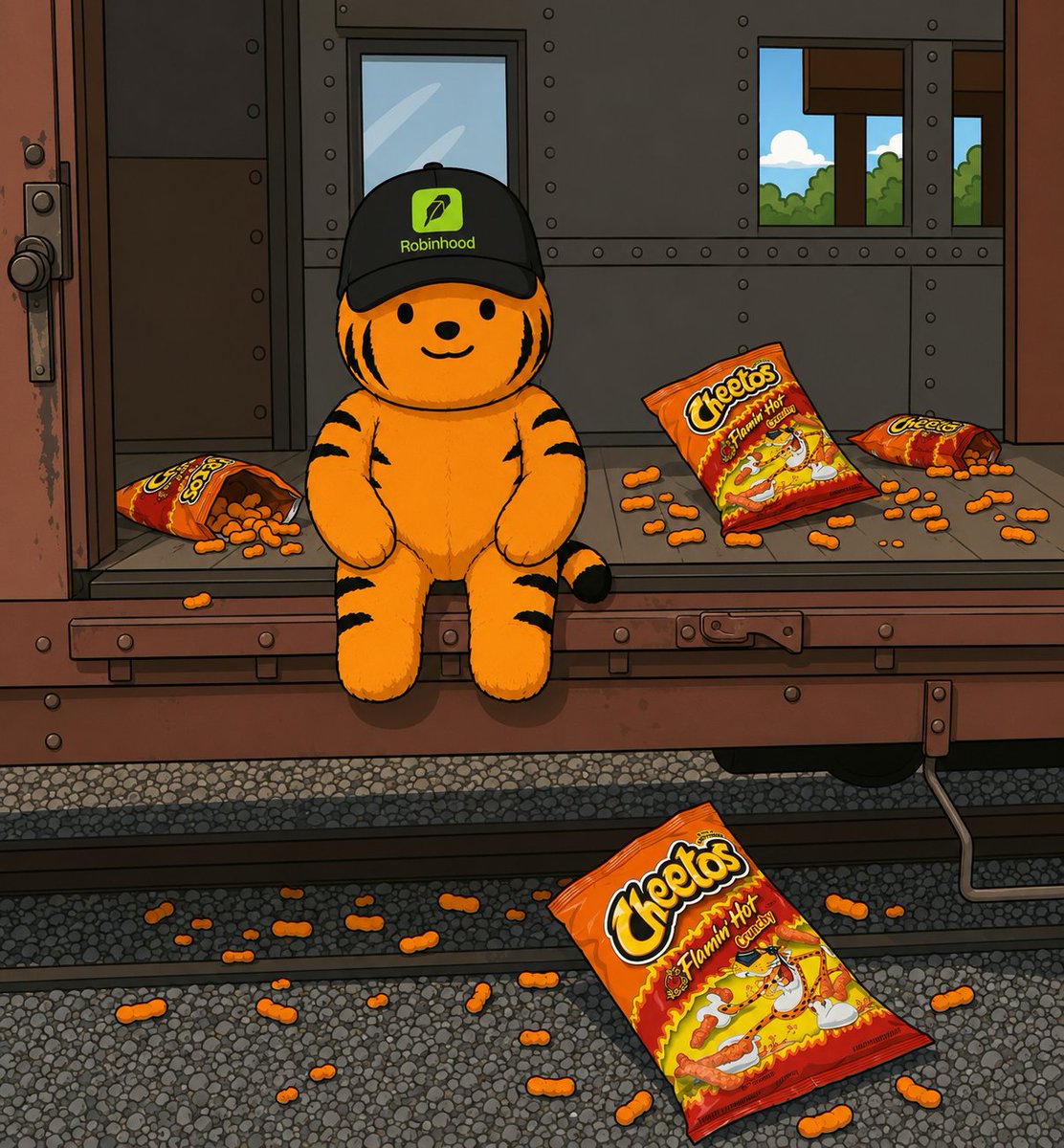 luisucv34's tweet photo. Wen you put your entire portfolio into a memecoin hoping to catch the money train, and now your dinner budget is strictly Flamin' Hot Cheetos. 🐯🔥📉 https://t.co/fKrZHVK73I