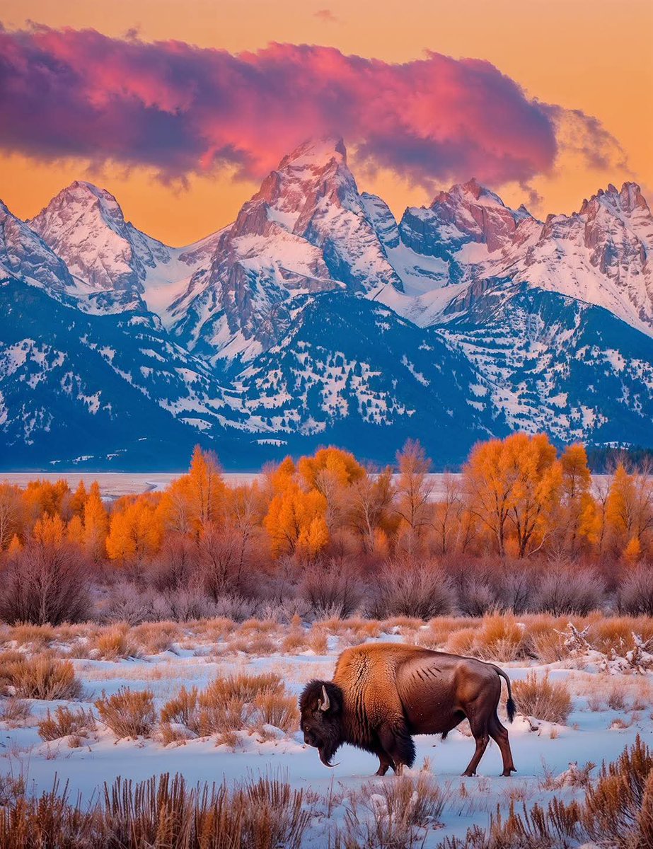 Kihenjo55's tweet photo. Grand Teton National Park in Wyoming 😍 https://t.co/7A9k0H6hMU