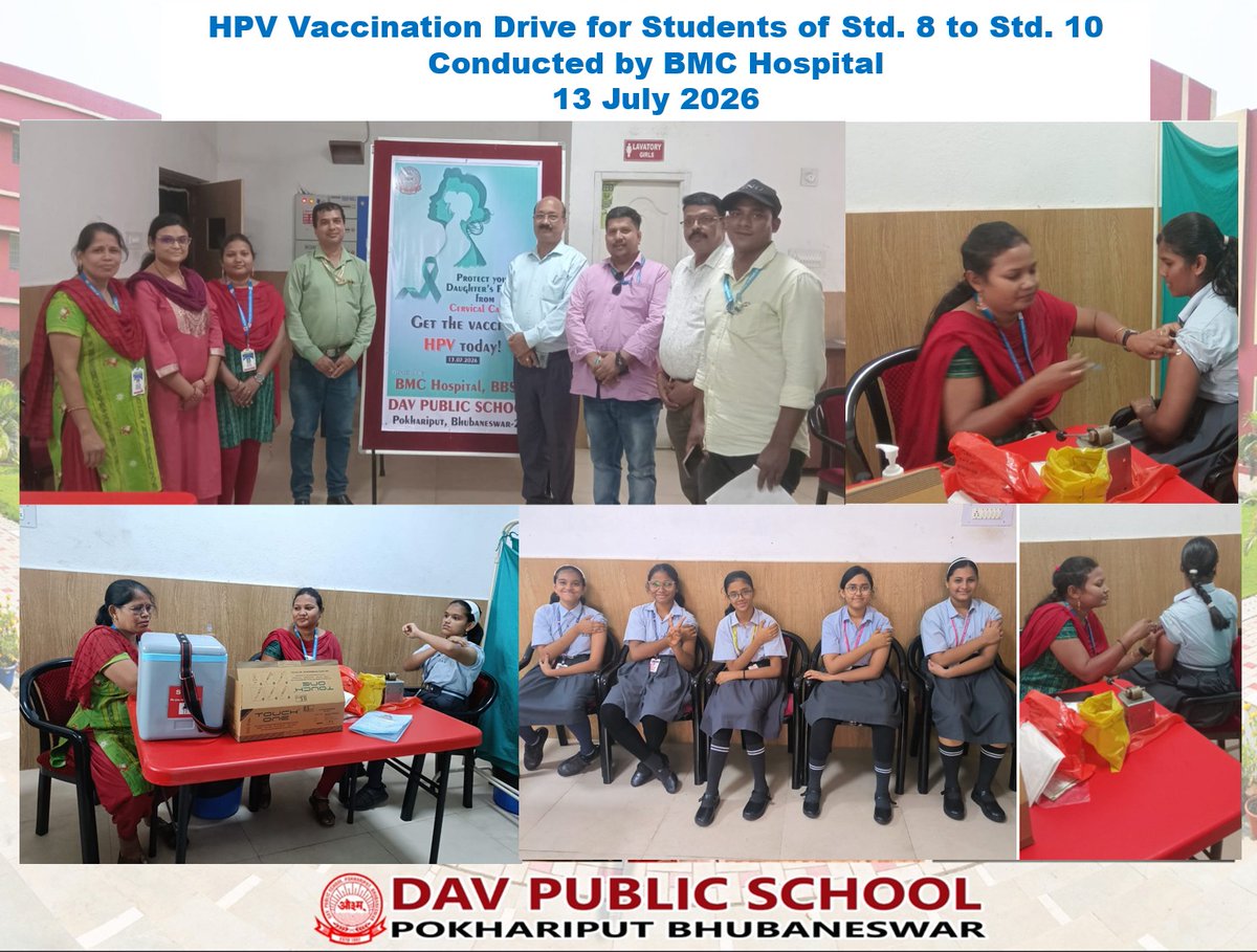 davpokhariput's tweet photo. Knowledge, prevention, protection—make informed choices about HPV vaccination #vaccination drive conducted by BMC hospital for the students of Std.VIII to X @davpokhariput. https://t.co/jrcMy0eG5i