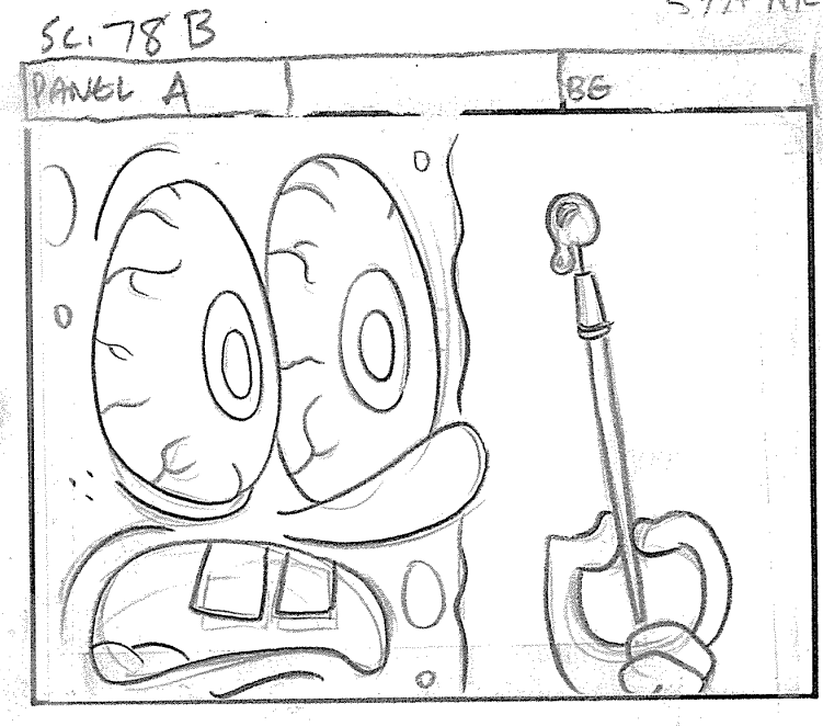 ArtofSpongebob's tweet photo. A drawing by Sherm Cohen from "Wet Painters." https://t.co/jthH28sbQD
