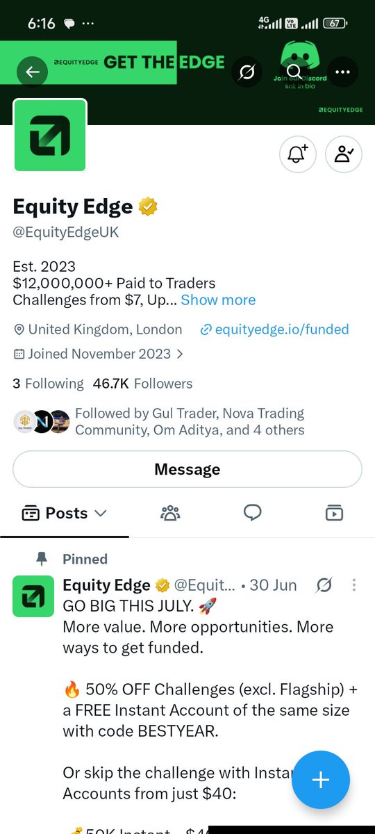 ZEEGARD1's tweet photo. @Phitogram @berkayglife @EquityEdgeUK @Danieltrades Done sir ❤️ https://t.co/RTVNSHnFvm