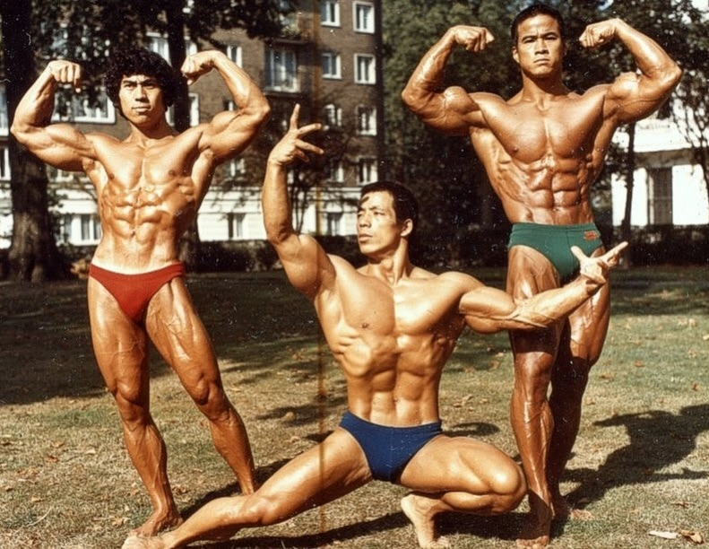 muscleast's tweet photo. 54 years ago IronMan Magazine put these two absolute beasts on the cover. Shigeru Sugita &amp; Kazuo Sudo showing what dedication looks like. https://t.co/S54IlzYPI8