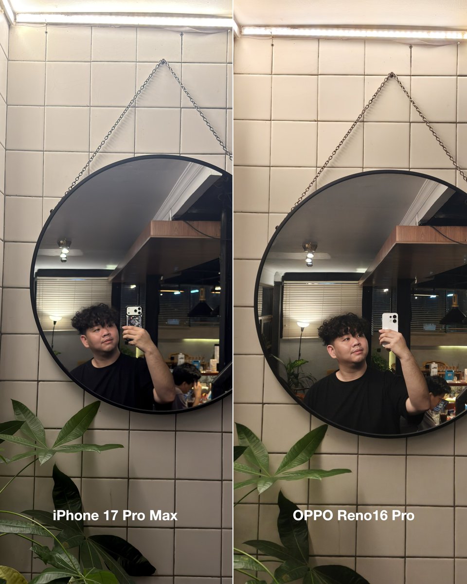 juanrichd's tweet photo. Hasil Kamera OPPO Reno16 Pro vs iPhone 17 Pro Max 🙌🏻 https://t.co/nA2S9xrXRl
