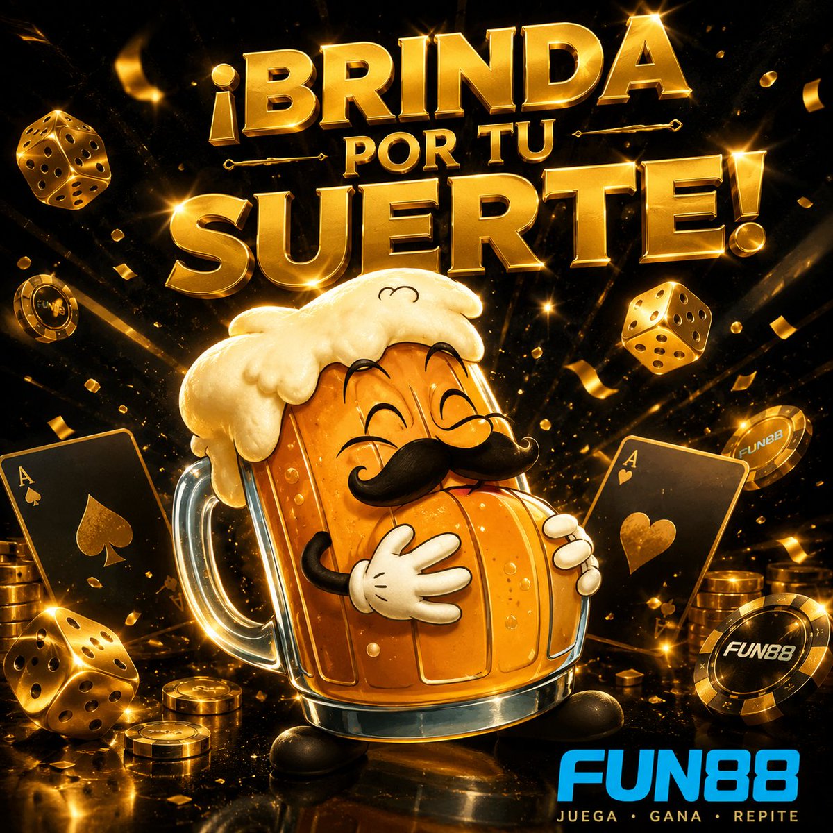 fun88ecuador's tweet photo. ¡Salud por los momentos ganadores! 🍻🎲  #FUN88Ecuador #BrindaPorTuSuerte #JuegaGanaRepite #CasinoOnlineEcuador #Celebracion https://t.co/GGWyWXAQ2D