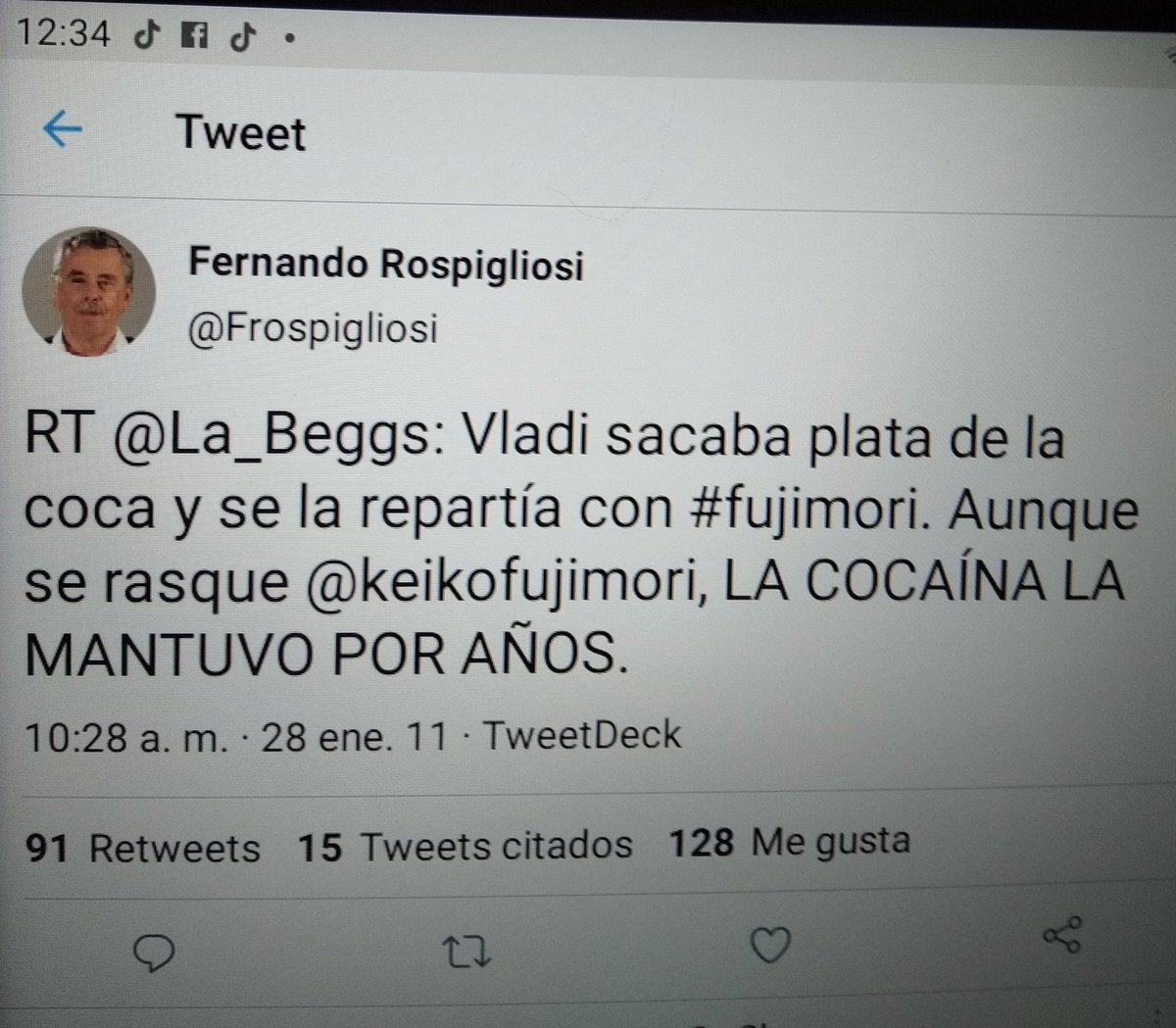 GGiorffino's tweet photo. @Frospigliosi Ahora dices una cosa, antes otra. ¿Mentías? No, no mentías, denunciabas. Hoy no denuncias,mientes. https://t.co/70AX2acFaY