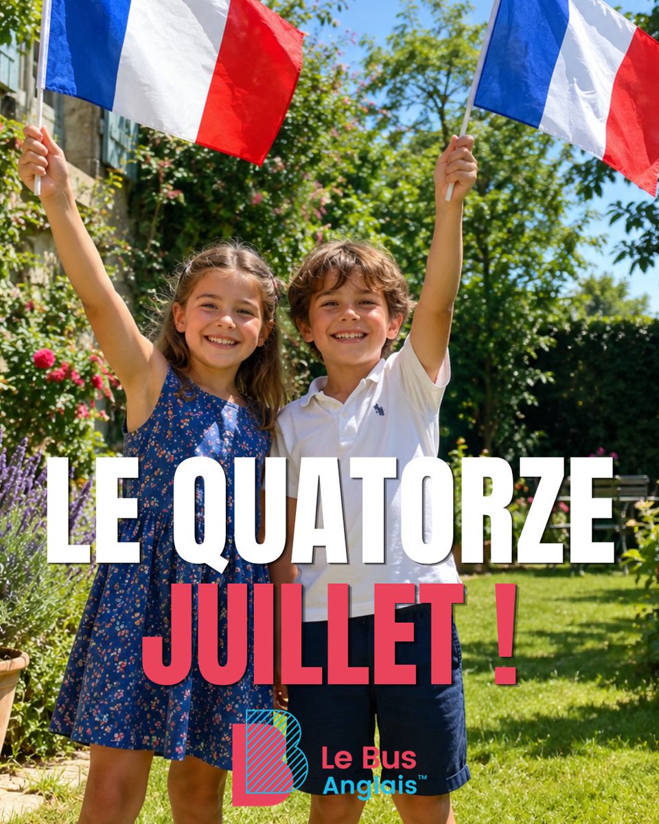 busanglais's tweet photo. 🇫🇷 Joyeuse Fête Nationale ! De la part de toute l’équipe de Bus Anglais, Joyeuse Fête Nationale ! Nous souhaitons à tous nos élèves, familles et amis une merveilleuse fête du 14 juillet, remplie de joie, de rires et de souvenirs. https://t.co/LQiqPsu6MA