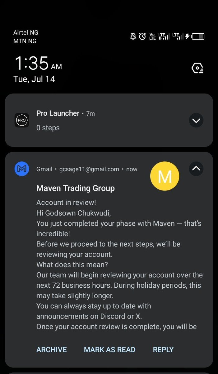 RealGc002's tweet photo. I successfully passed my $5k challenge account early this morning around 1 AM, just two days after getting it.

Now I'm waiting for the account to be reviewed so I can receive my funded account

Congratulations to me on this achievement and a big THANK YOU to everyone who believed in me. 🥂