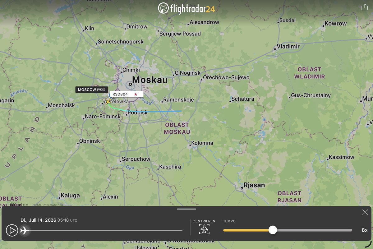 holgidaun's tweet photo. Russia - Special Flight Squadron Sukhoi Superjet 100-95B RA-89040 #155BCF als RSD804 Start in Vnukovo 

804 ist Vyacheslav Volodin zugeordnet.
@thereccelizard
@Borrowed7Time
@IntelNightOWL https://t.co/gJRa0J51EX