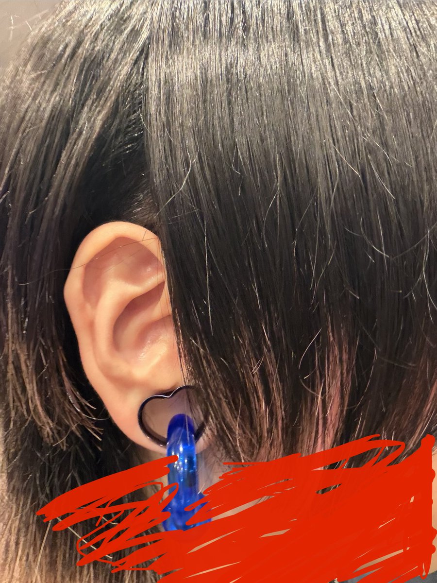 ピアス20mm→22mmへ ハートのピアスめちゃ可愛い- ̗̀ ♡ ̖́-