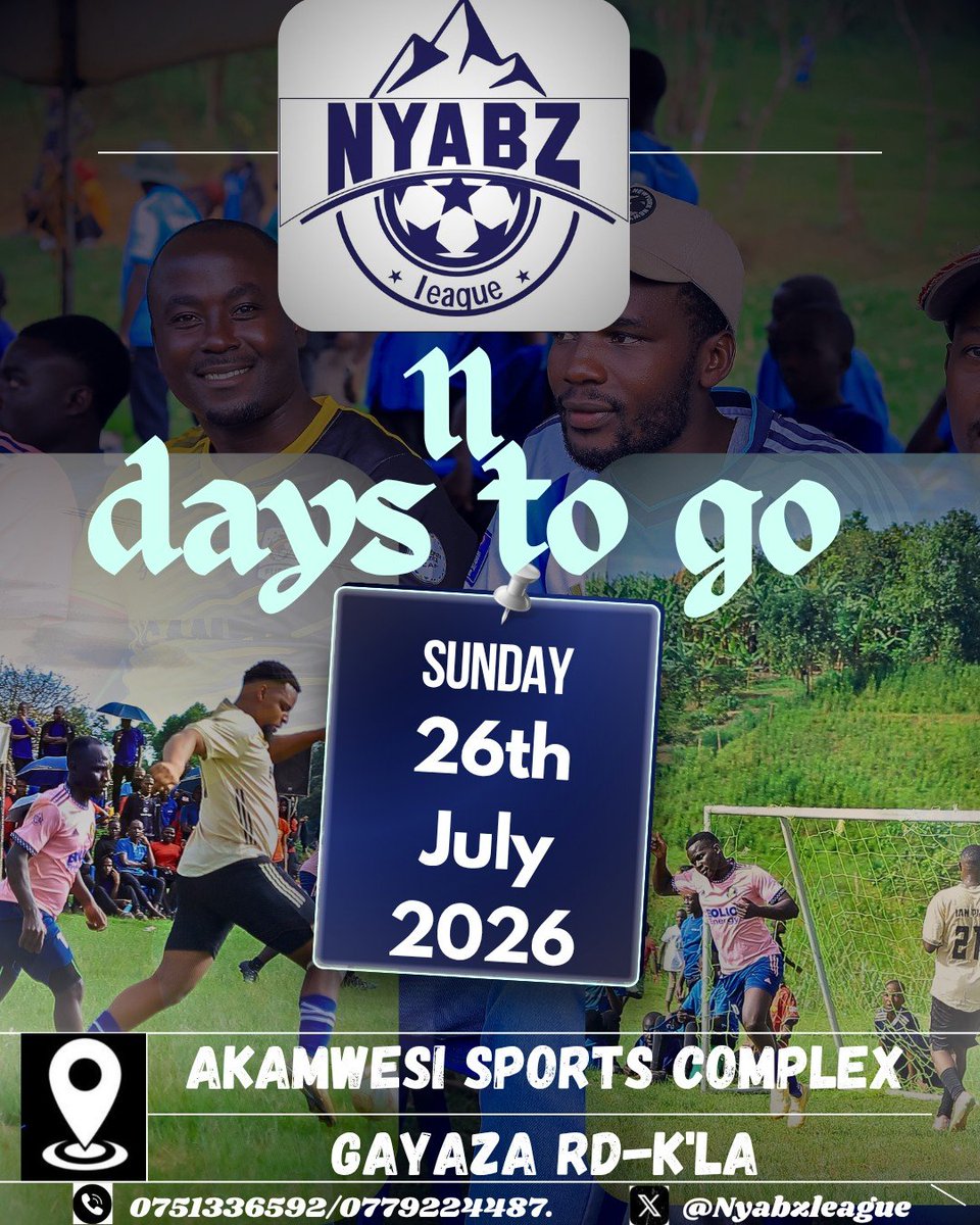Nyabzleague's tweet photo. Will Akarere FC bounce back from what didn't seem to be a great start?

Don't miss all this and more in the 2nd outing of the season 3

26th July 2026, Akamwesi Sports Complex 

#Nyabzleague_season_3 https://t.co/hYunmqPmqY