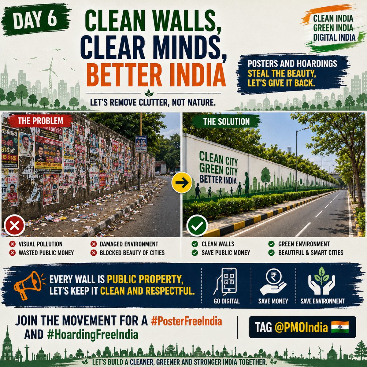 KanpuriyaFeed's tweet photo. हर सड़क पेड़ से सजे, पोस्टरों से नहीं। 🌳
@PMOIndia
#GreenIndia #PosterFreeIndia https://t.co/GKQ0LmTG7C