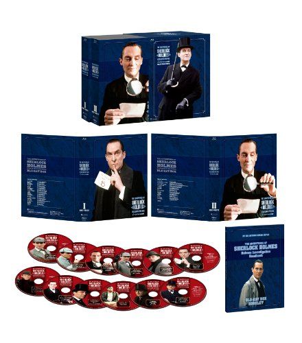E_eiga's tweet photo. 【41％off‼️】シャーロック・ホームズの冒険 全巻ブルーレイBOX

ジェレミー・ブレット主演のTVドラマシリーズ全41話を収録した12枚組のコンパクトなBOXです。
映像は英国オリジナル版を収録し、日本語吹替には人気のNHK放送版を使用しています。

封入特典の全112頁に及ぶ豪華特製ブックレットには、キャストインタビューや全話解説を掲載。
初回限定特典としてオリジナルブックカバーとしおりも付属します。

￥ 52,800 →￥ 30,911
PR 購入・詳細はこちら➡ https://t.co/jr7cdTWz9A