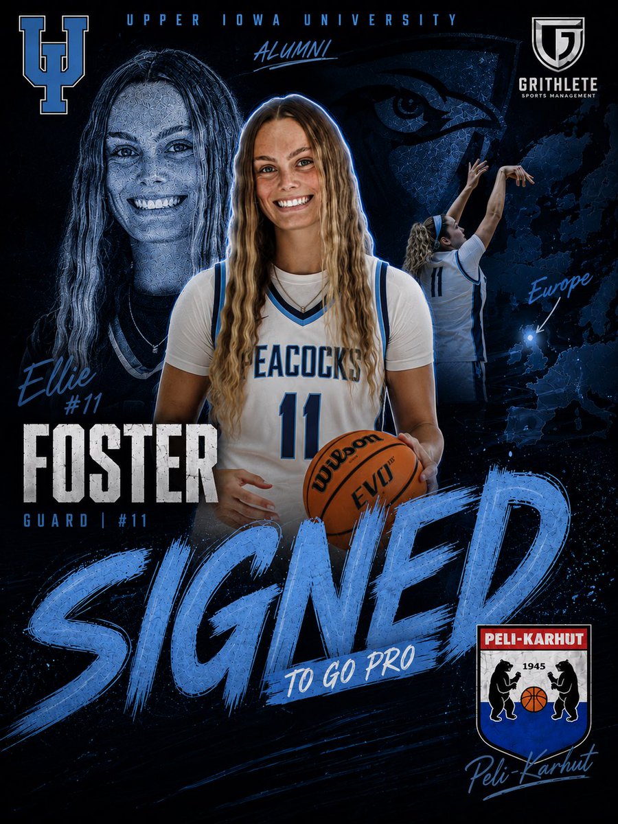 UIU_WBB's tweet photo. ๐จ SIGNED TO GO PRO! ๐ซ๐ฎ
Congratulations to alumni Ellie Foster on signing her first professional contract with Peli-Karhut in Finland!
Your Peacock family is proud of you and can't wait to follow your journey overseas. ๐๐ฆ
#UIUWBB #OnceAPeacockAlwaysAPeacock
#GoPeacocks https://t.co/J4wfF9Ri1d