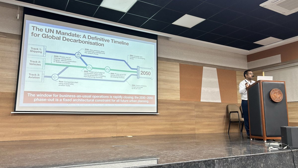 CIC_Chennai's tweet photo. The path to net zero is reshaping the future of cities.

Drawing on the UN’s decarbonisation roadmap, Dr. Karthigeyan discussed why sustainable transport and climate-conscious urban planning are essential for a resilient future.

#SustainableDevelopment #ClimateAction https://t.co/b2nTmGo6gW