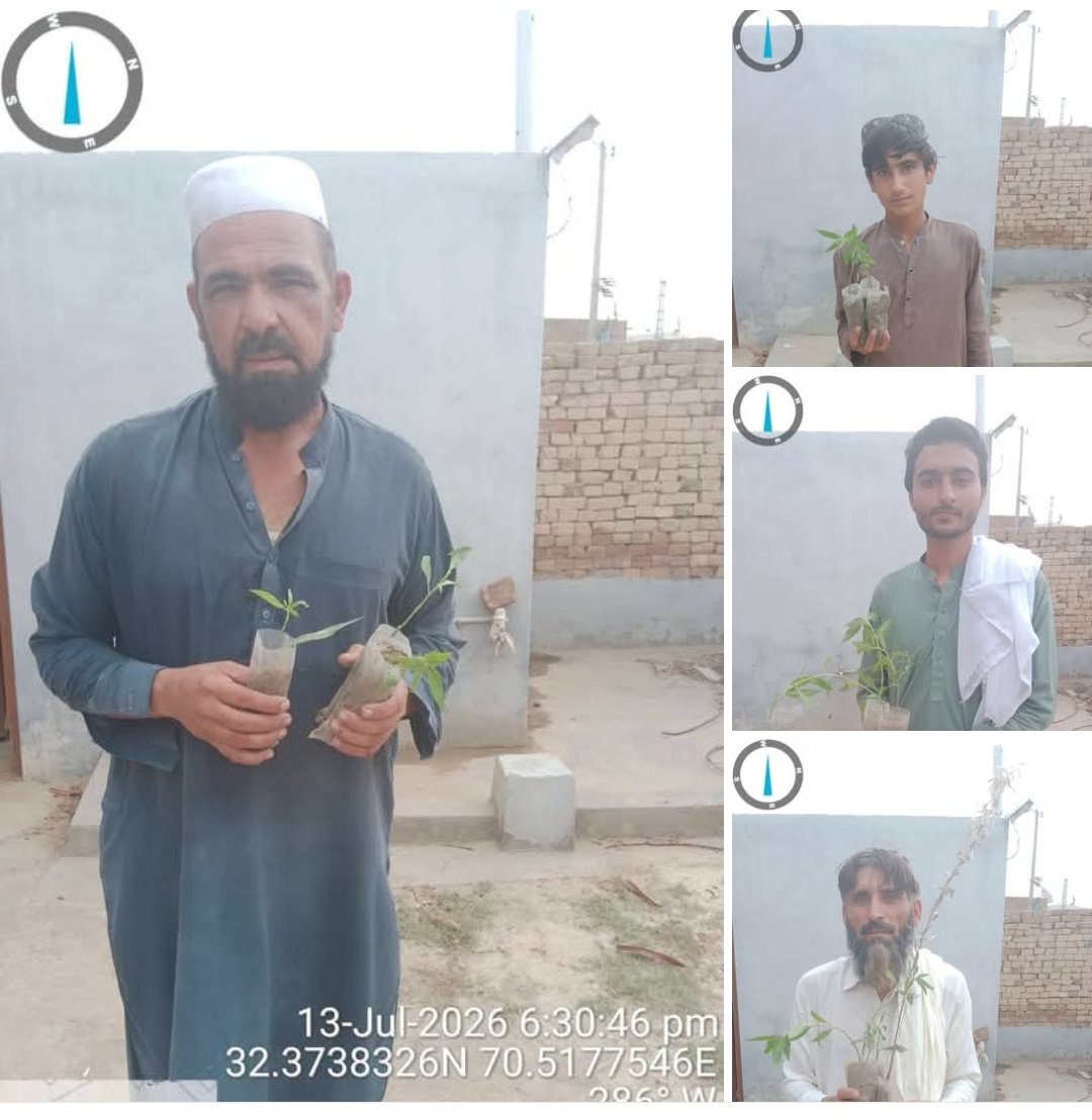 MarwatnMarwat's tweet photo. A text msg @FaisalAminKhan resulted in the provision of 1,000 saplings, now distributed among people in Mullazai, Tank. Goal is to plant as many trees as possible during monsoon. Everyone who received saplings has been requested to share monthly photos showing their growth. https://t.co/oPpaa6AYbo