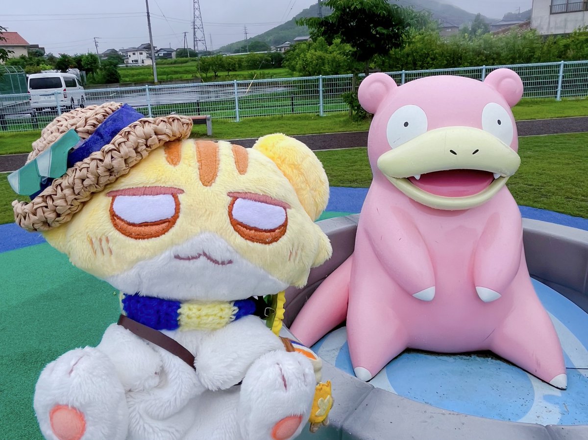 mican_cha's tweet photo. ヤドン公園 ちゃ！ https://t.co/UpaUSEIfSH