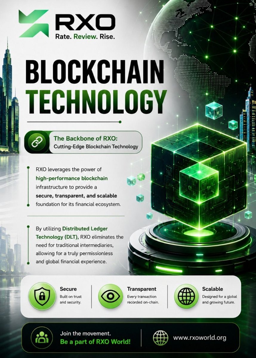 rxoworld's tweet photo. 🔗 Blockchain That Powers Trust. Built for the Future.

🌐 https://t.co/heYbOaZ7og

#RXO #Blockchain #Web3 #DeFi #DistributedLedger https://t.co/69vPa2n05z