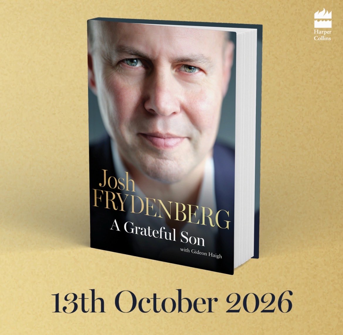 JoshFrydenberg's tweet photo. Exciting days with the memoir finished and the publication date set.

I am really looking forward to sharing my story with you in 'A Grateful Son'.

It’s been a privilege to work closely with Gideon Haigh and the team at HarperCollins on this project, which has been a few years in the making.