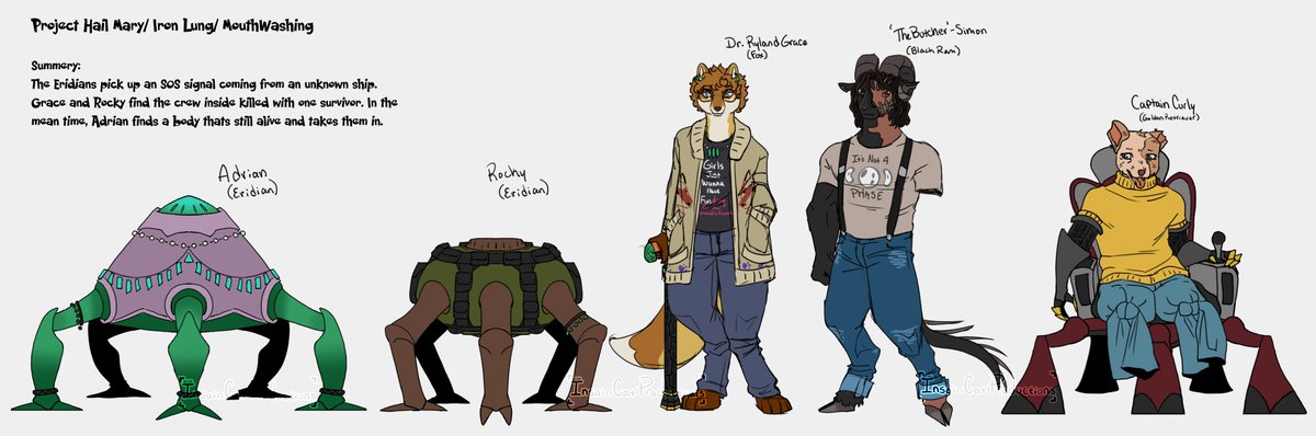 InsainCat's tweet photo. Turned a bunch of traumatized guys with disabilities into furries. The sentient spider rocks get to be spared.
#projecthailmary #ironlung #mouthwashing #mouthwashingcurly #phm #phmgrace #rylandgrace #phmrocky #phmadrian #ironlungsimon #bloodymary #furry #anthro #fox #sheep #dog https://t.co/fQo7HPlFnw