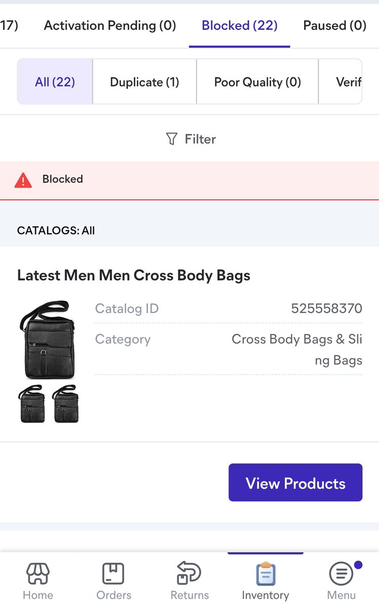 SohaibSaquib's tweet photo. @Meesho_Official @meesho_support @meeshotech what the hell is wrong with you. Blocked 22 catalogs ?? Do you really think that this is fair.  Registered mobile number is 9873962158 https://t.co/kKXE2HO2hN