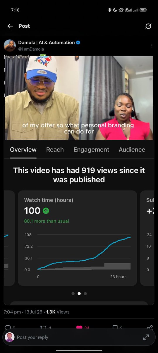 yourtechhbro_'s tweet photo. @I_amDamola @iksly2 It's a Very insightful video, Still on it https://t.co/IoHxhO1Ksm