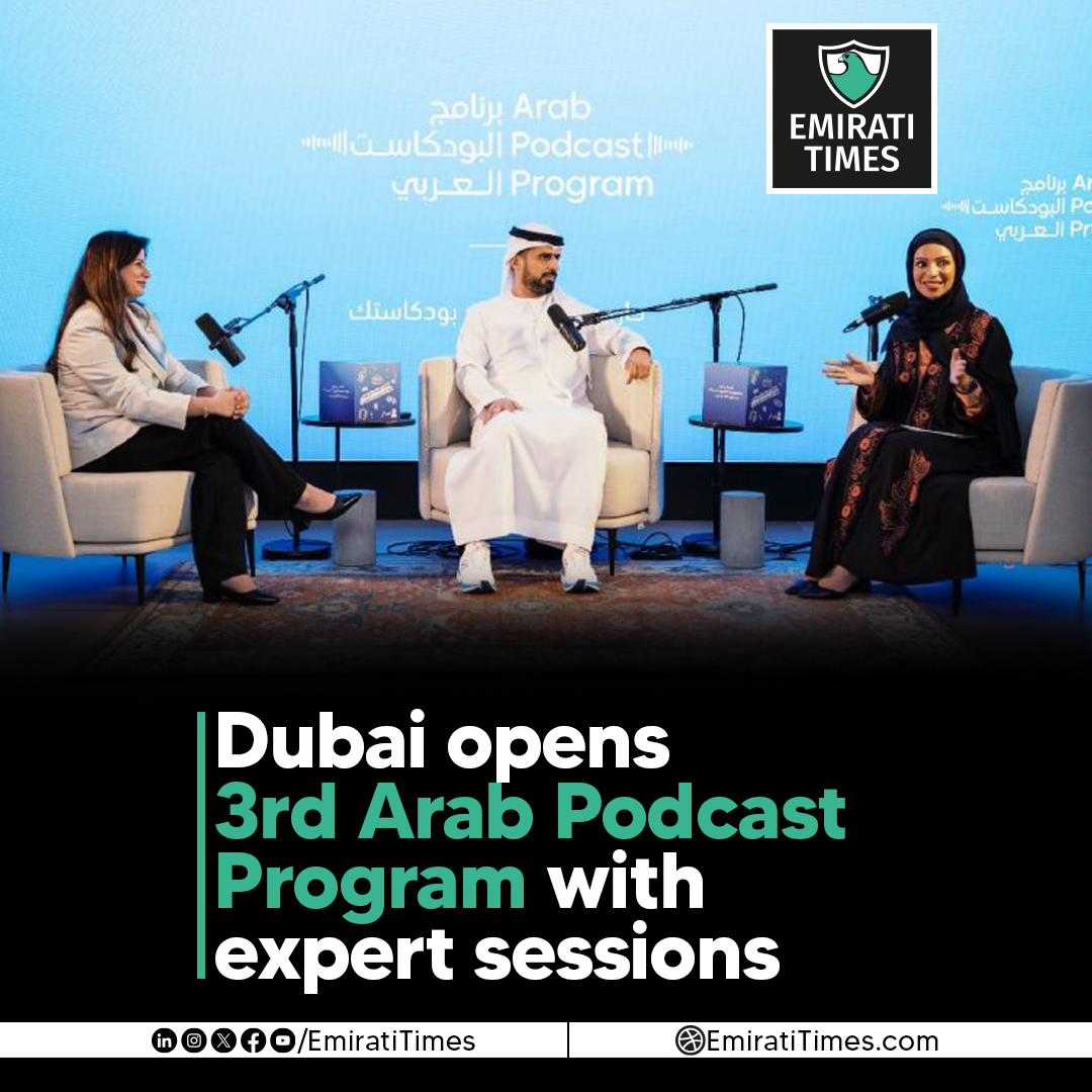 EmiratiTimes's tweet photo. Dubai opens 3rd Arab Podcast Program with expert sessions
https://t.co/6fvrwmGnW6
#EmiratiTimes #DubaiMedia #PodcastProgram #ArabMedia #ContentCreation #MediaInnovation #Podcasting #DubaiEvents #CreativeIndustry @DubaiPressClub https://t.co/pP31mfjbvh